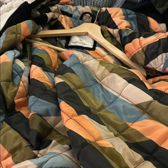 Hurley Black Jacket with Striped corduroy ~XL - Picture 5 of 10